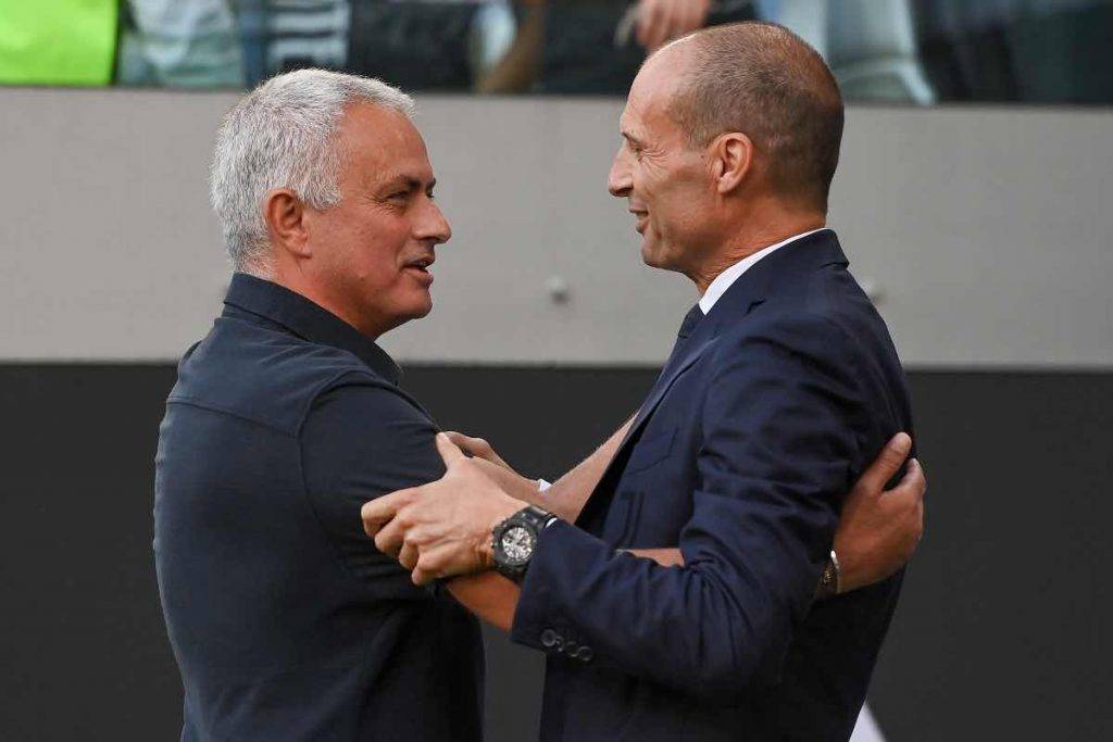 Mourinho e Allegri si salutano