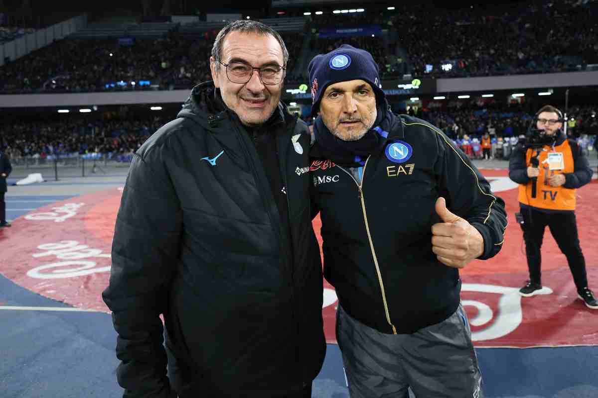 Sarri e Spalletti sorridono Napoli-Lazio