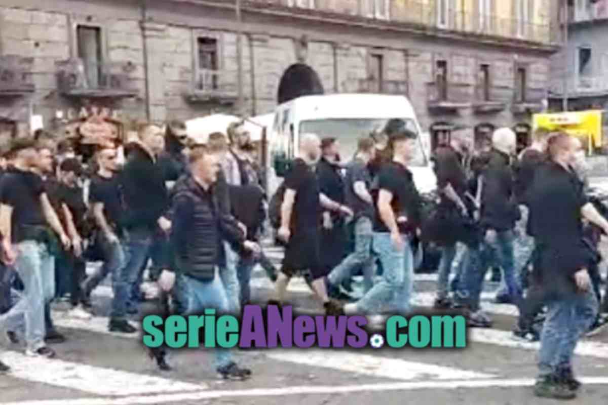 Tifosi Eintracht a Napoli