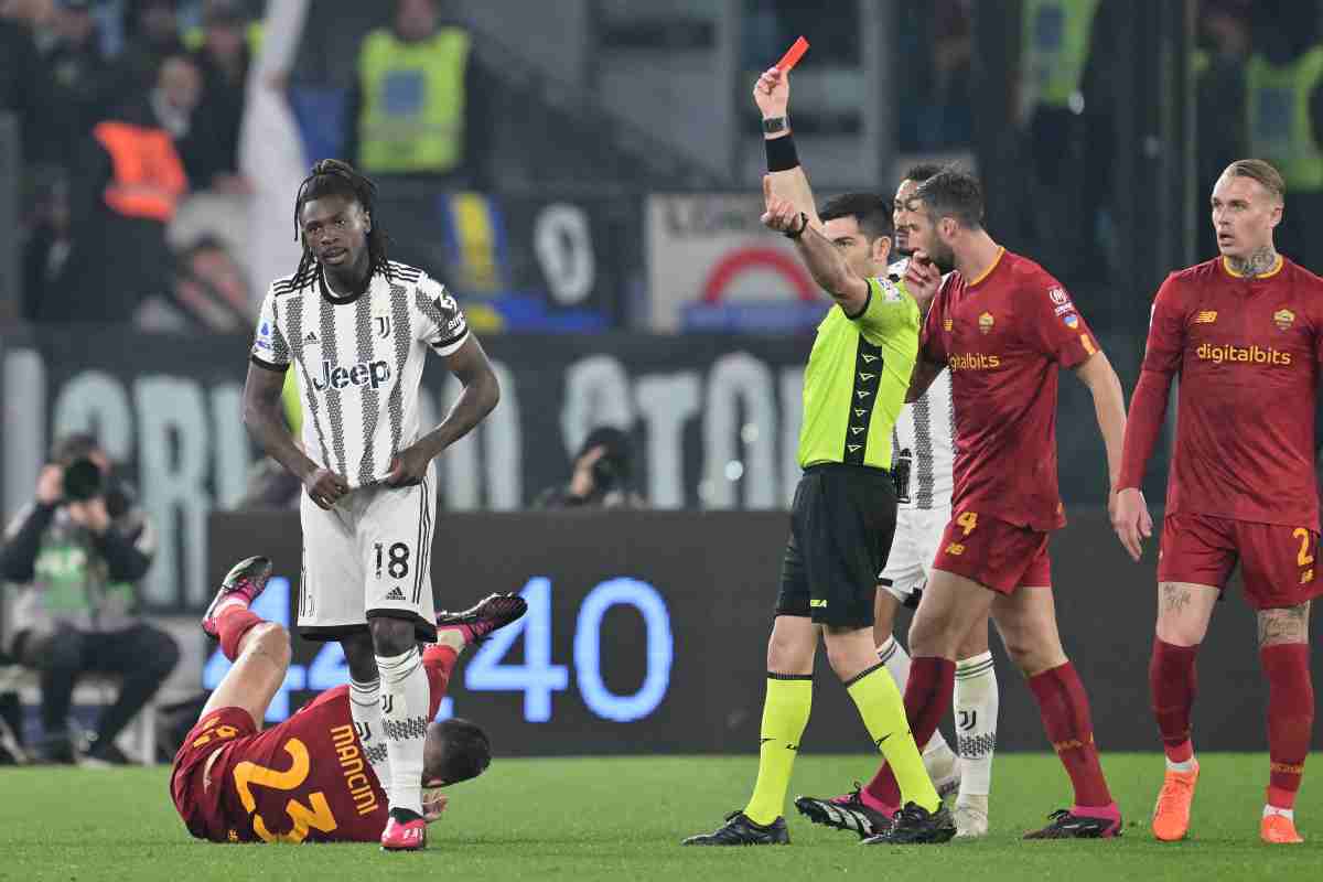 kean roma juventus espulsione