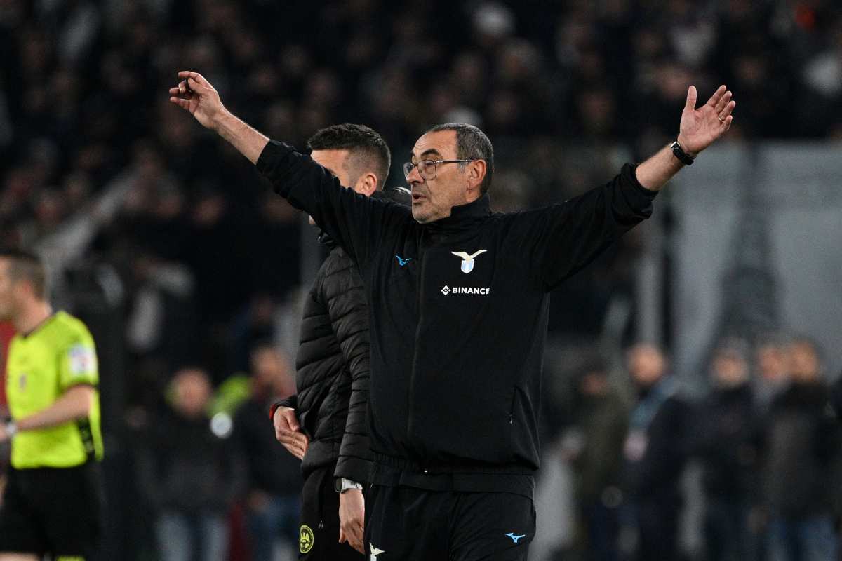 Sarri all'Olimpico 