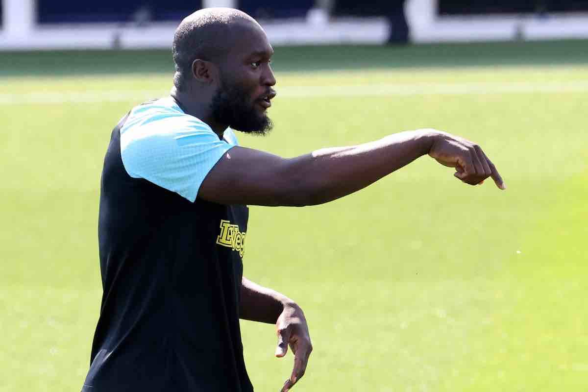 Romelu Lukaku in allenamento 