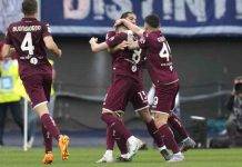Il Torino festeggia all'Olimpico