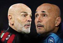 Spalletti e Pioli pre Milan Napoli
