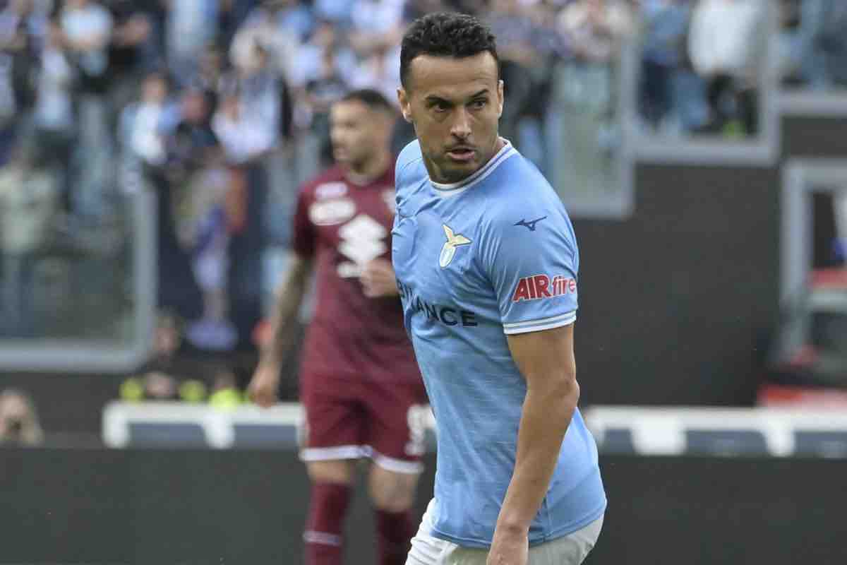 Pedro in campo con la Lazio 