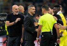 Pioli arrabbiato con arbitro