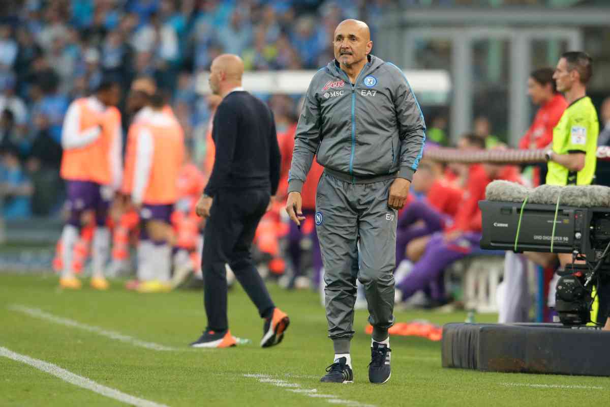 Spalletti durante la gara contro la Fiorentina 