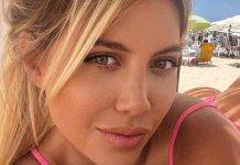 Wanda Nara intimo scollatura perizoma