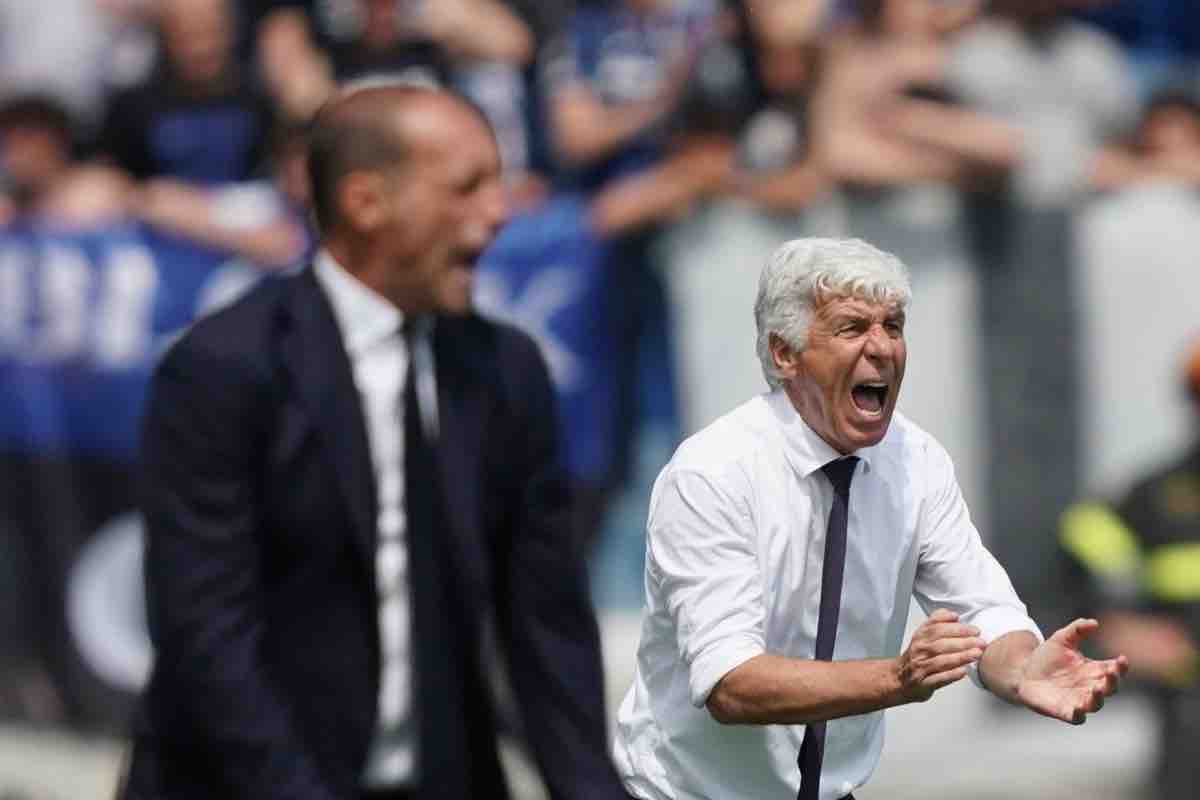 Gasperini arrabbiato in campo