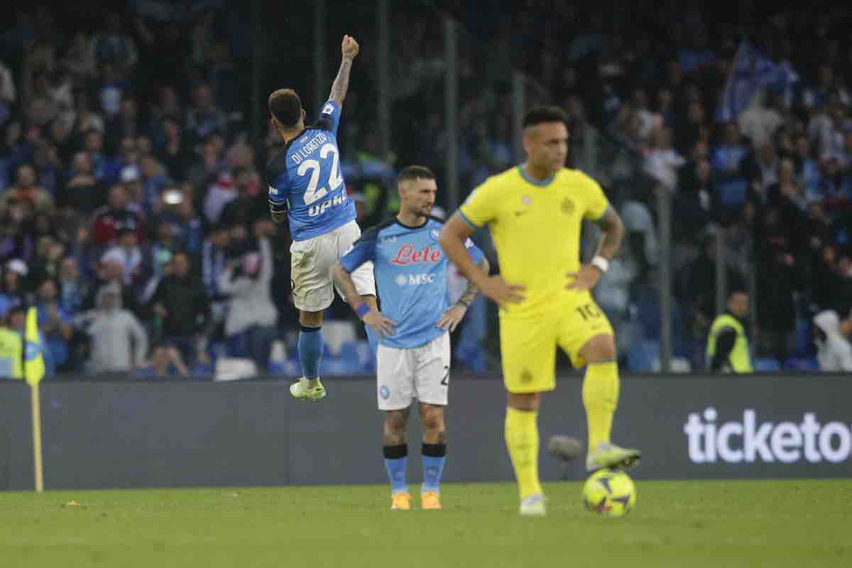 Giovanni Di Lorenzo esulta durante il gol