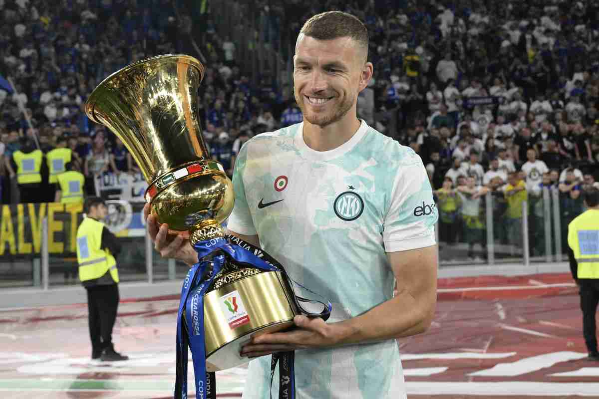 Dzeko e l'addio all'Inter