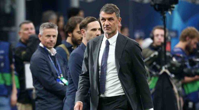 Paolo Maldini in campo