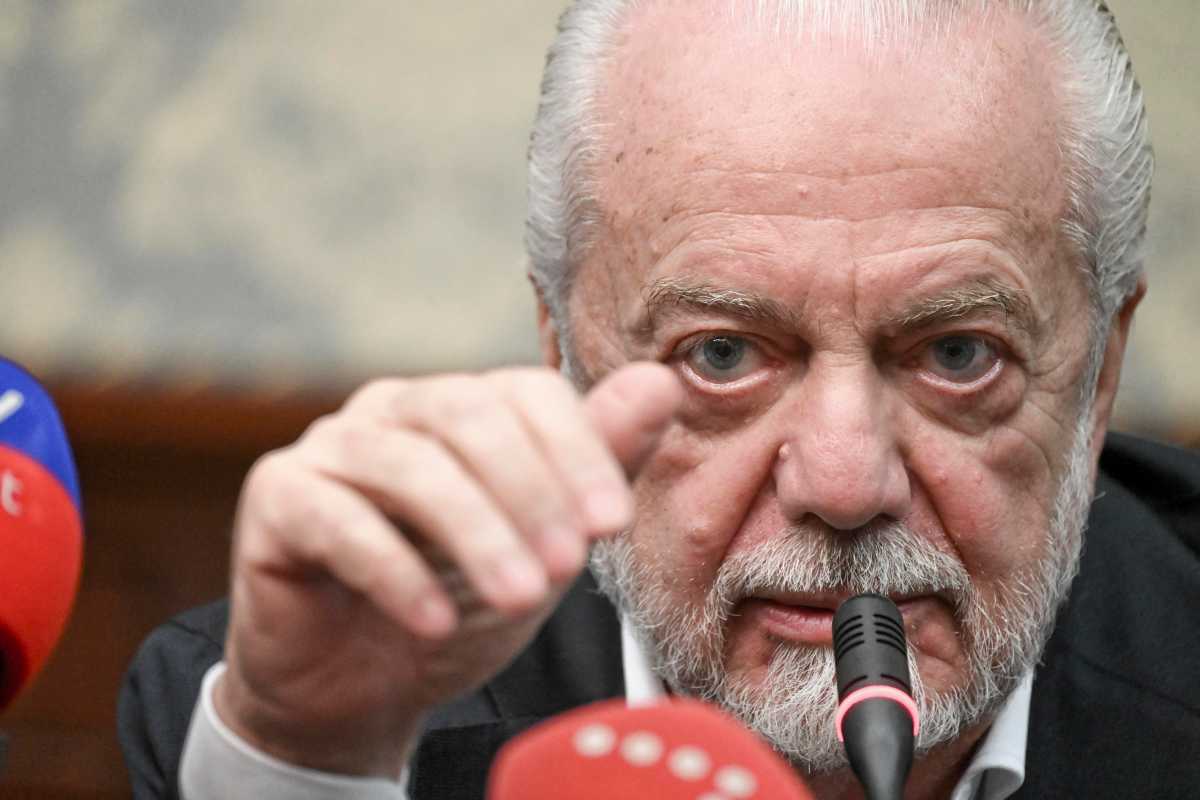 Aurelio De Laurentiis in conferenza stampa 