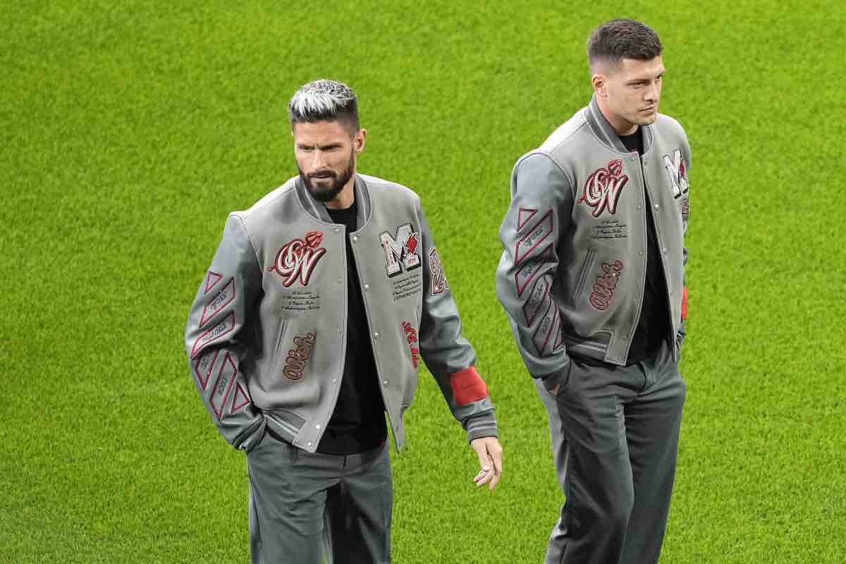 Luka Jovic e Giroud in campo 