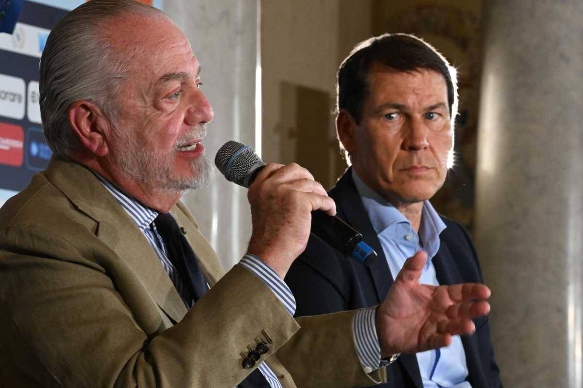 De Laurentiis con Rudi Garcia