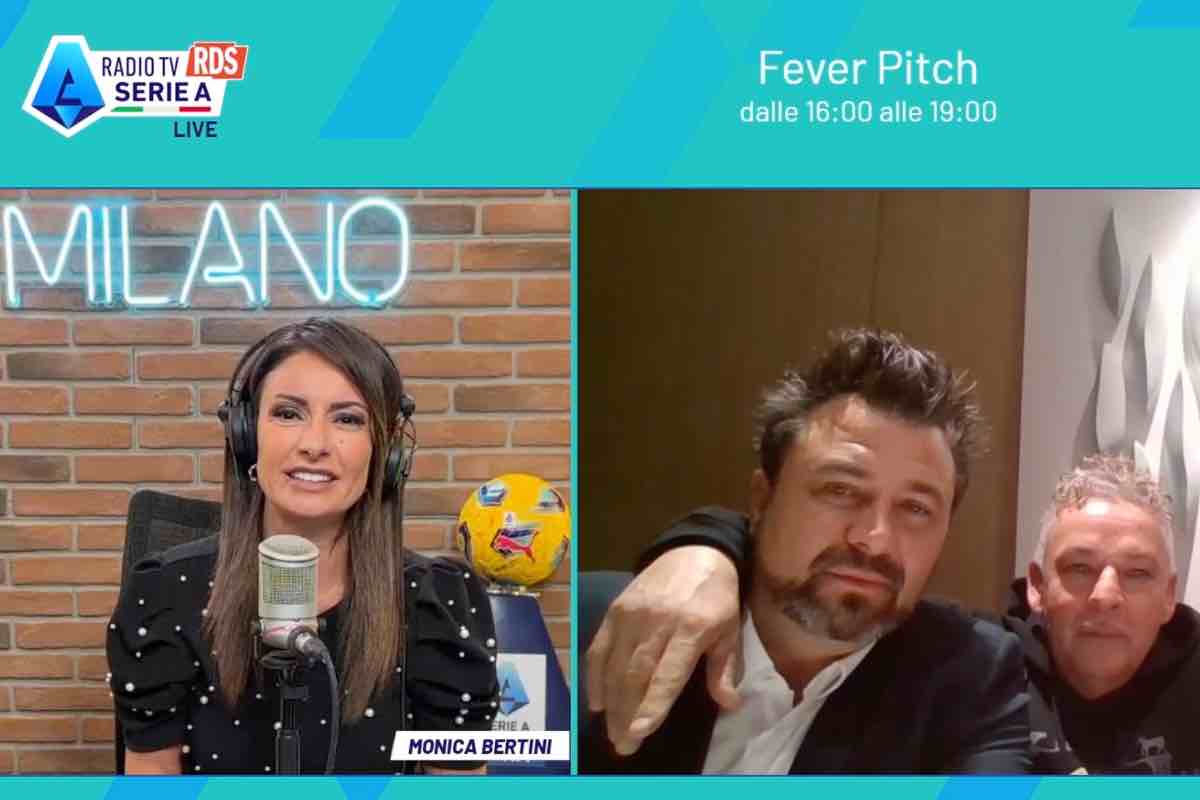 Roberto Baggio, Sebastian Frey e Monica Bertini in collegamento 