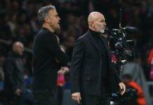 Luis Enrique Pioli tifosi PSG Milan