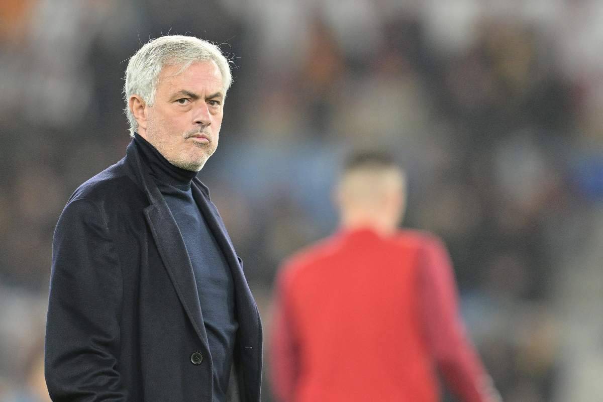 Mourinho in conferenza stampa per Juve-Roma