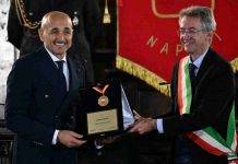 Spalletti premiato come cittadino onorario del Napoli