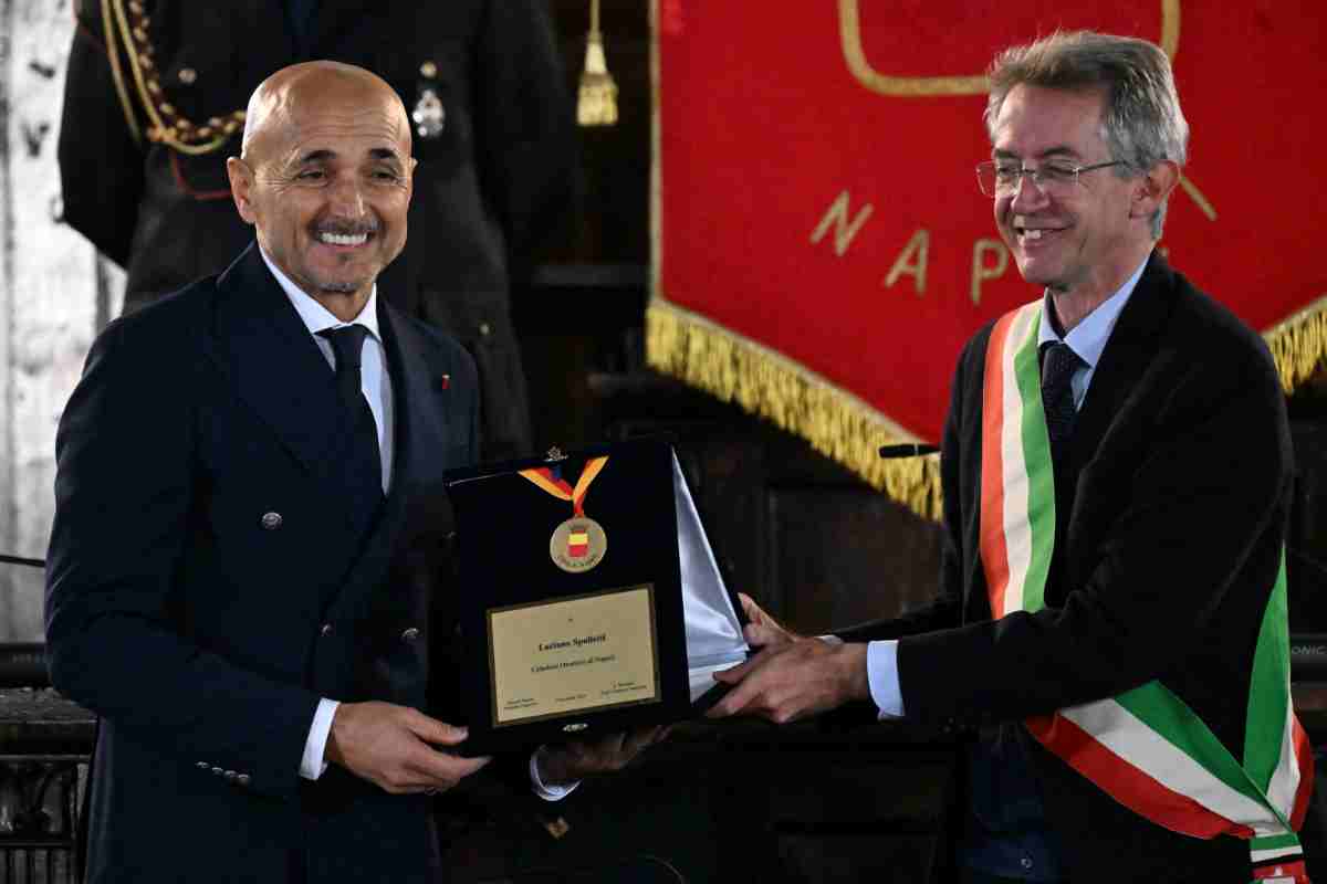 Spalletti premiato come cittadino onorario del Napoli