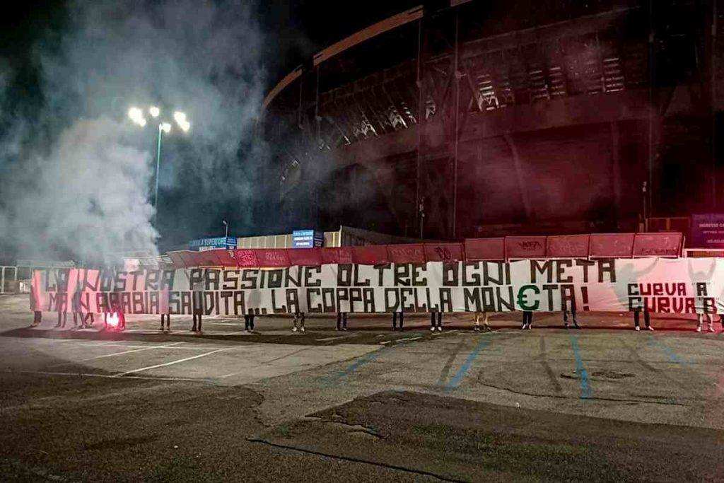 Napoli protesta Supercoppa Arabia Saudita
