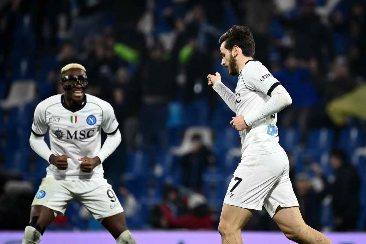 Il Napoli torna alla vittoria contro il Sassuolo