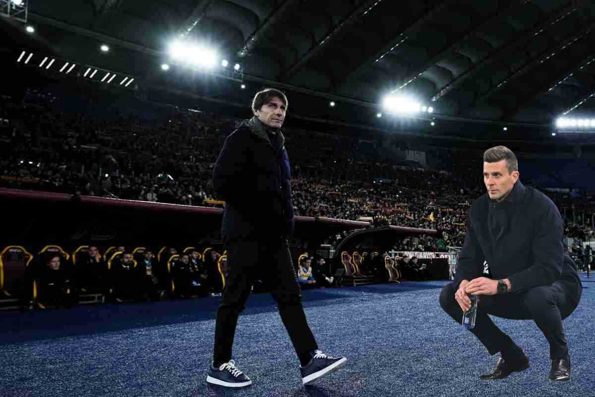 Antonio Conte e Thiago Motta 