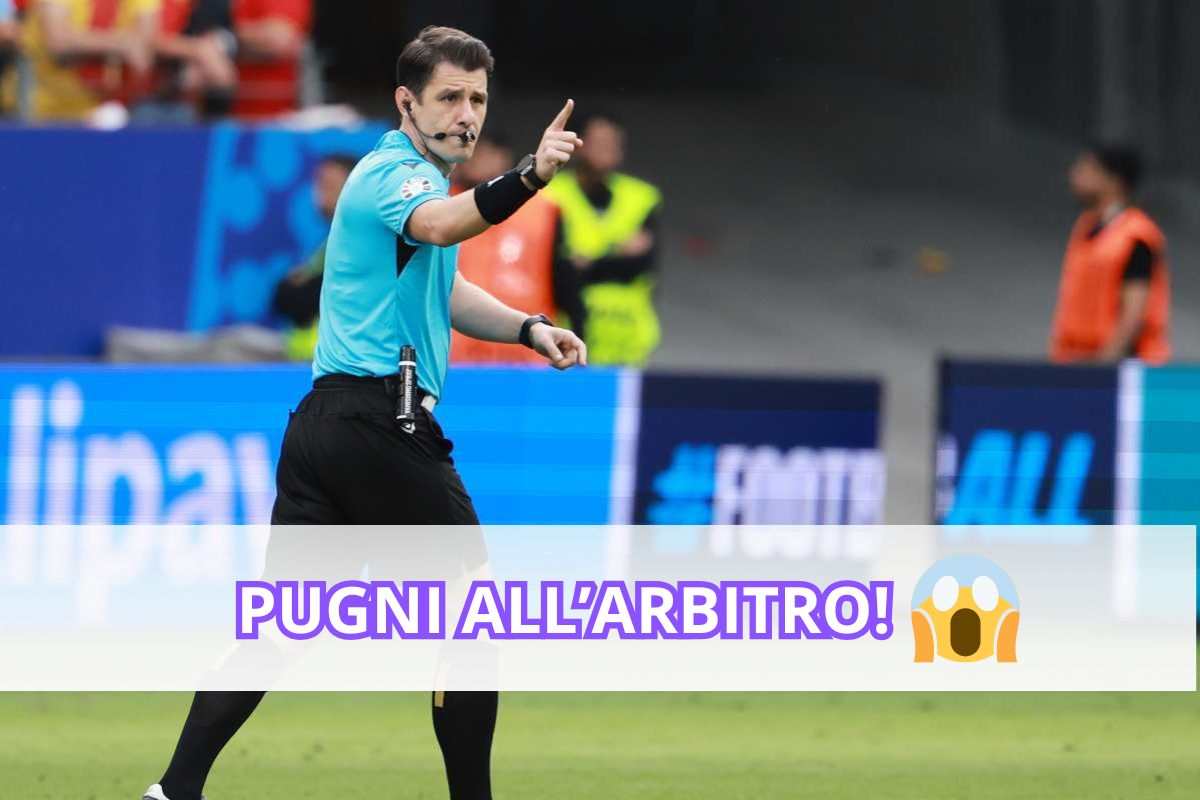 l'Arbitro Umut Meler, al centro delle polemiche dopo Bruges-Atalanta