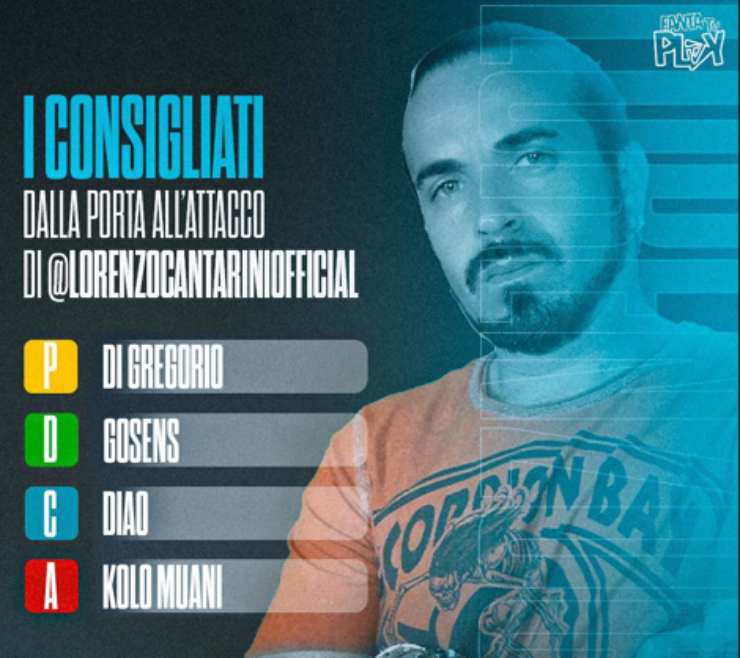 Consigliati Fantacalcio Lorenzo Cantarini