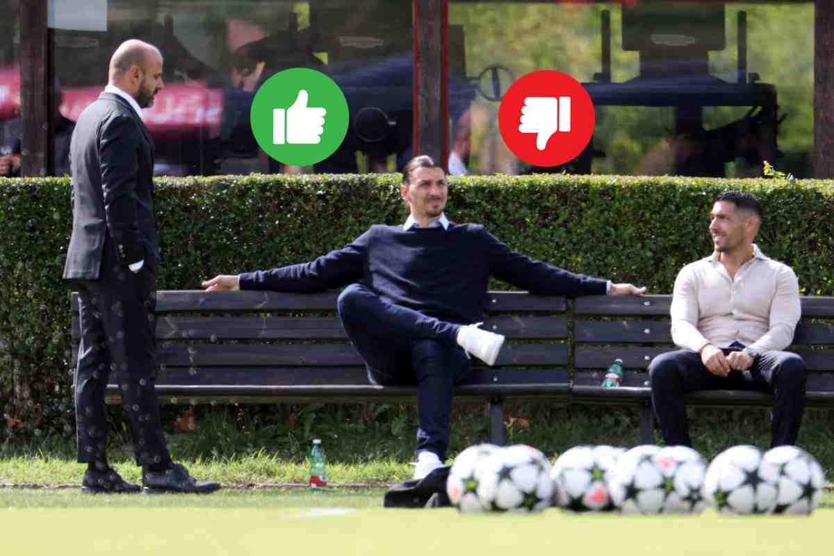 Ibrahimovic e Moncada discutono del mercato del Milan