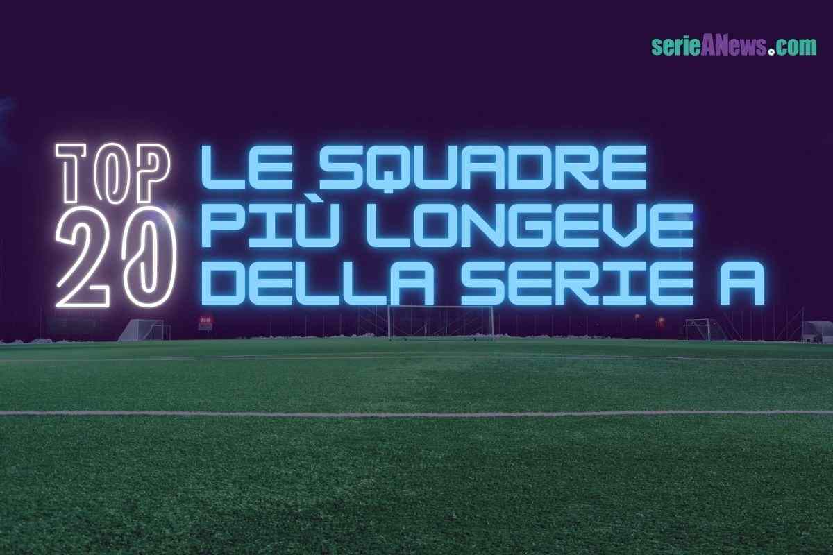 grafica con scritta le squadre più longeve serie A