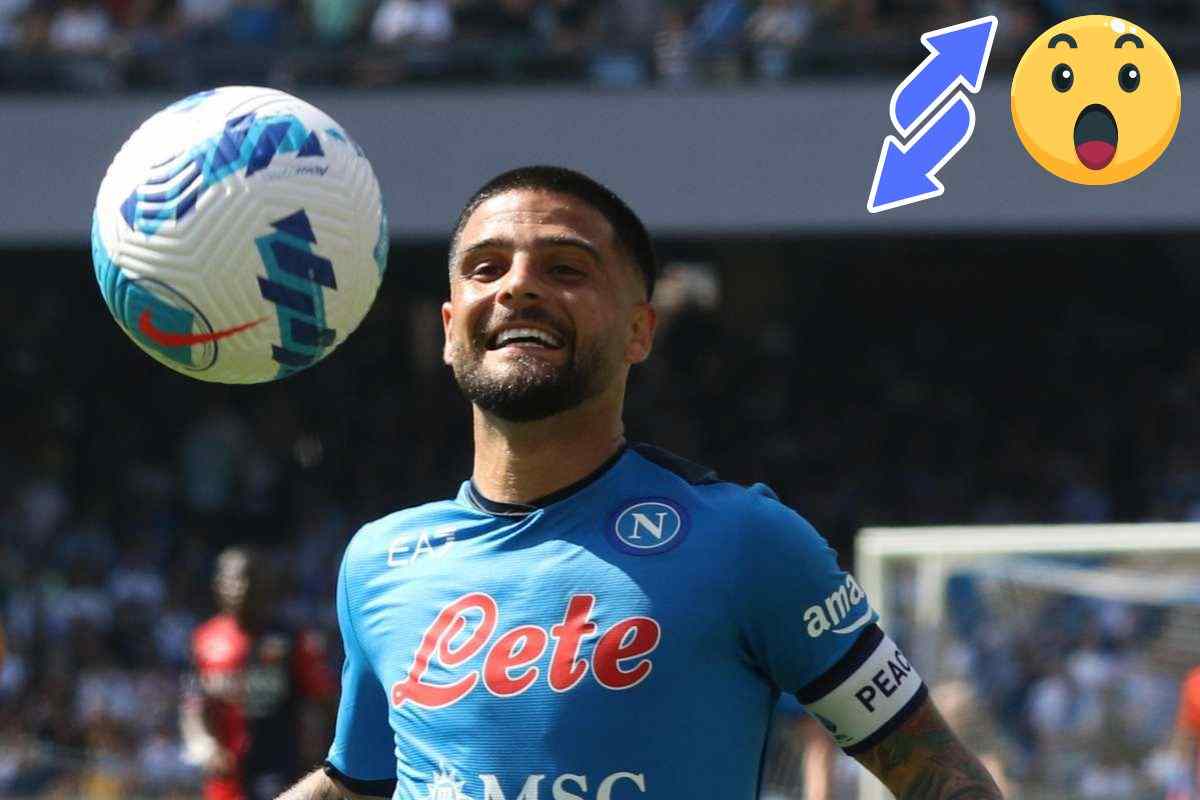 Lorenzo Insigne quando indossava la maglia del Napoli e la fascia da capitano