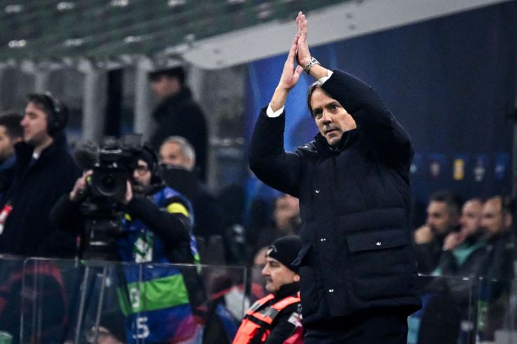 Simone Inzaghi applaude