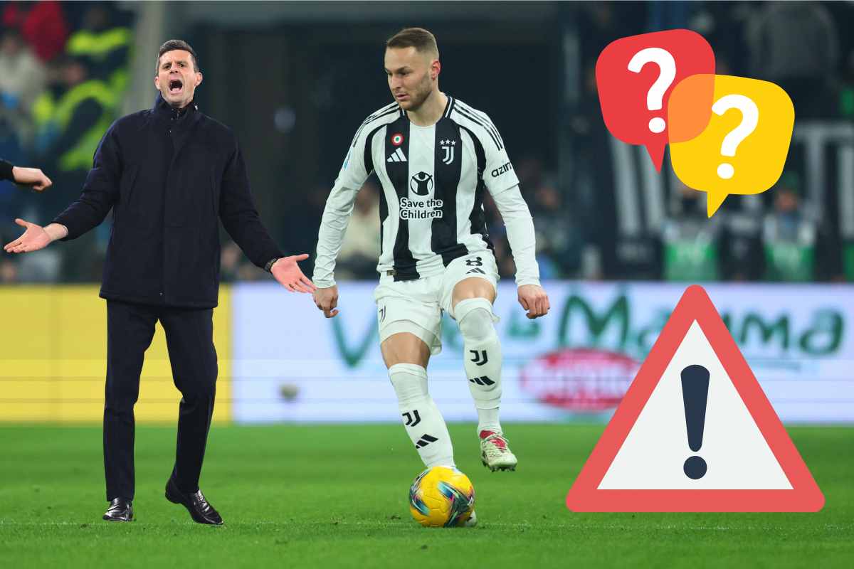 Thiago Motta si sbraccia e Koopmeiners controlla il pallone