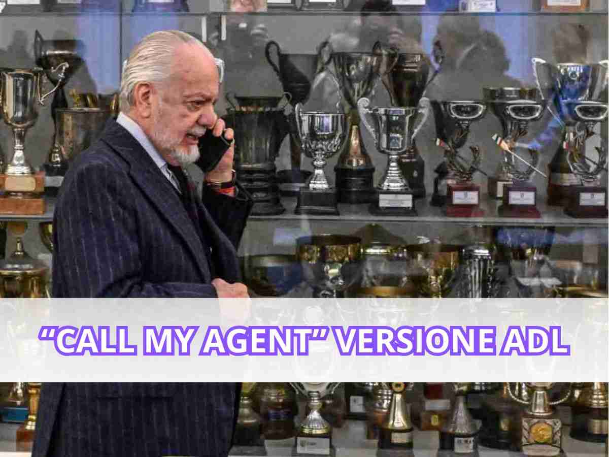 Aurelio De Laurentiis al telefono