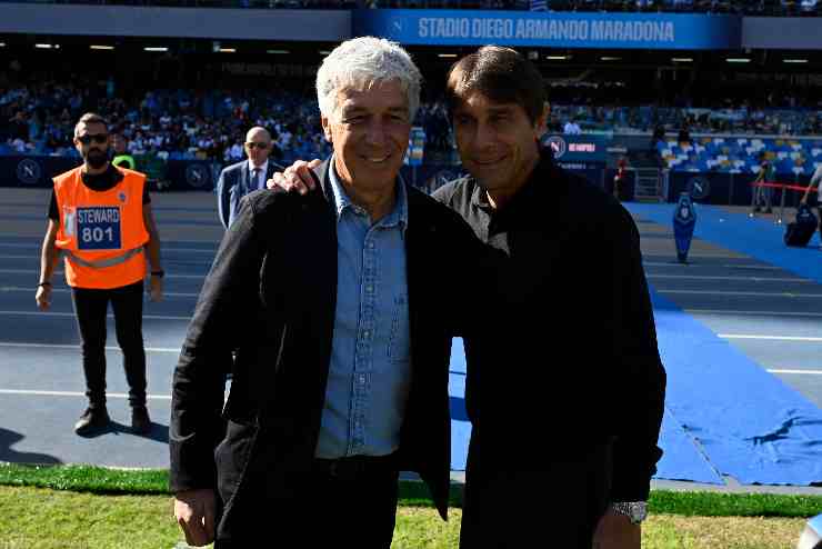 Gasperini e Conte sorridono