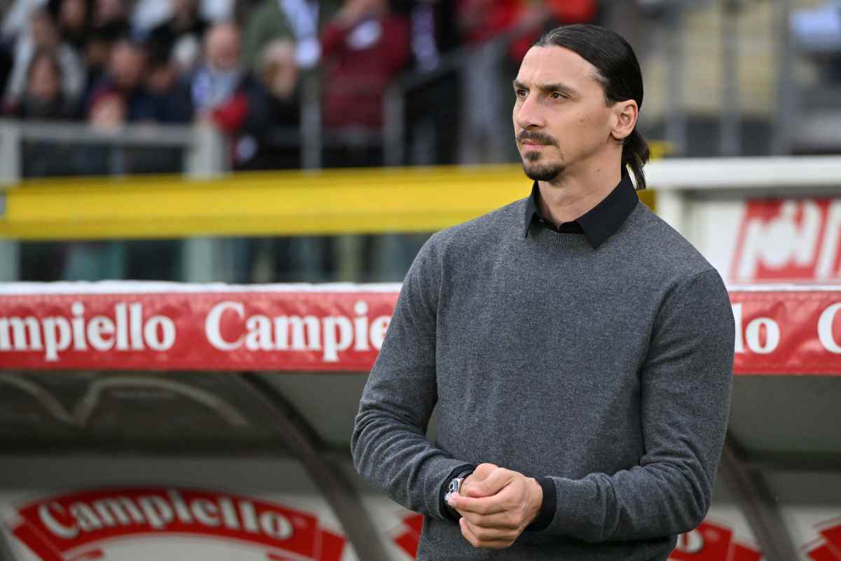 Zlatan Ibrahimovic in panchina