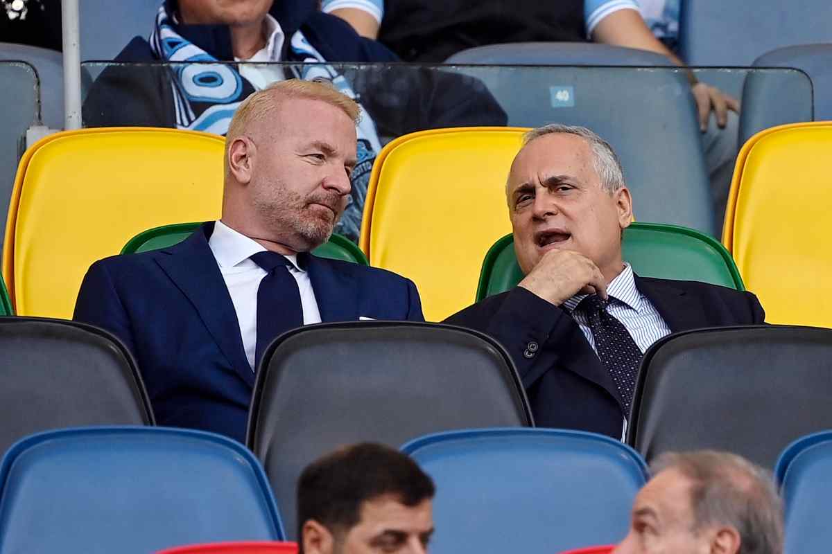 Igli Tare con Lotito ai tempi della Lazio