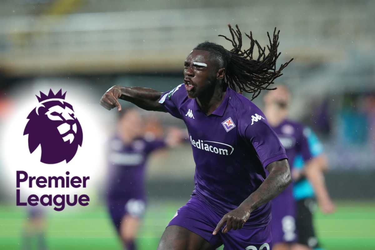 Moise Kean esulta dopo un gol
