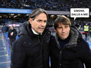 Simone Inzaghi e Antonio Conte posano insieme
