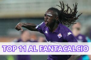 Moise Kean esulta dopo un gol