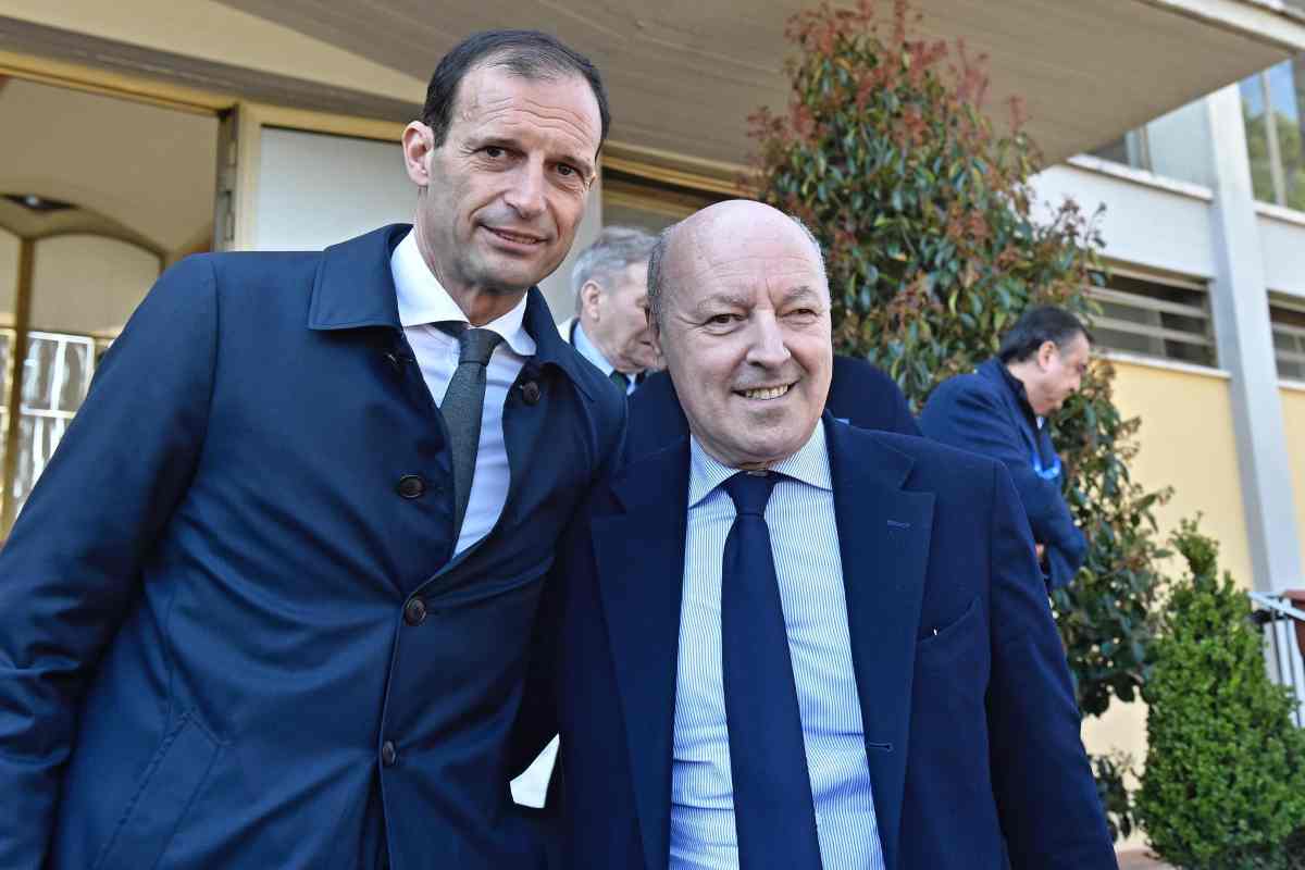 Allegri e Marotta posano insieme sorridenti