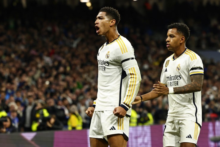 Bellingham e Rodrygo esultano dopo un gol