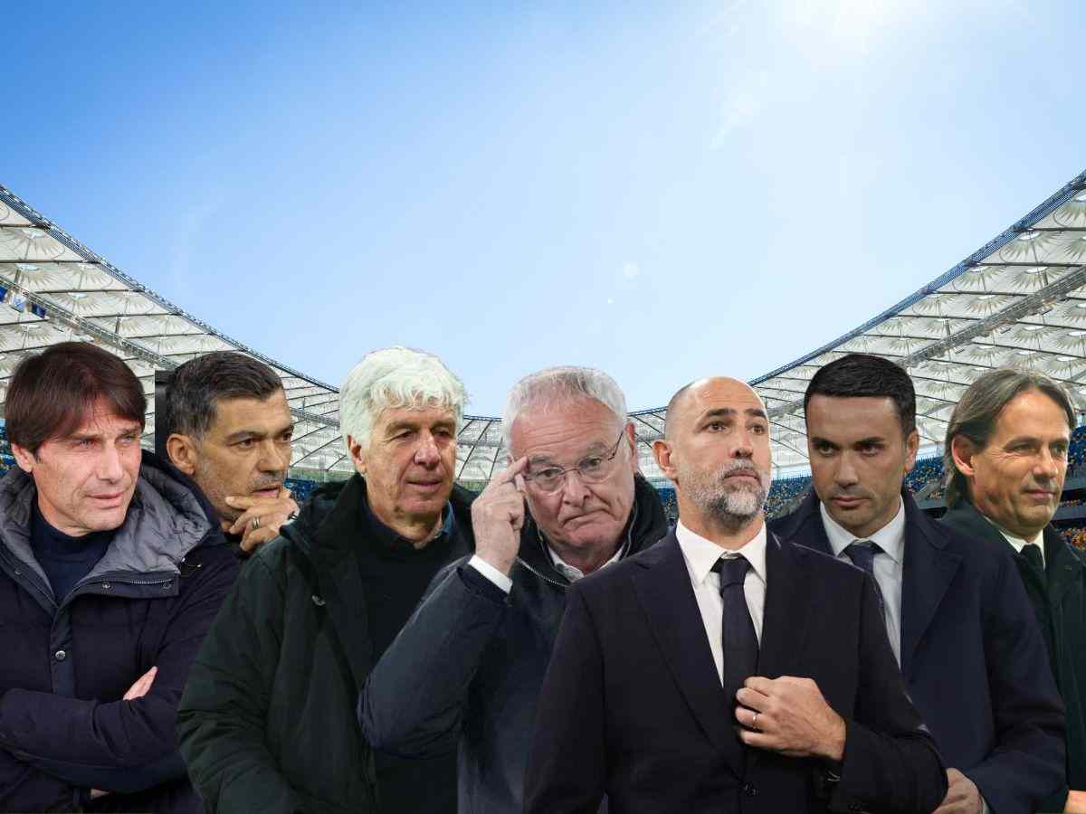Conte Conceicao Gasperini Ranieri Tudor Palladino Inzaghi 