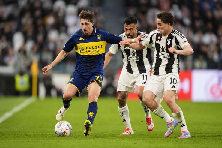 Fabio Miretti in azione contro la Juventus