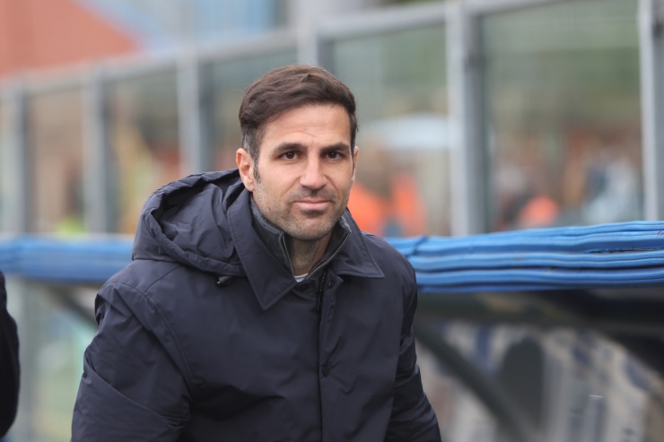 Cesc Fabregas nell'area tecnica