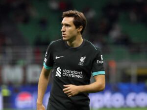 Federico Chiesa con la maglia del Liverpool
