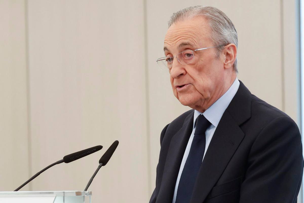 Florentino Pérez parla ai microfoni