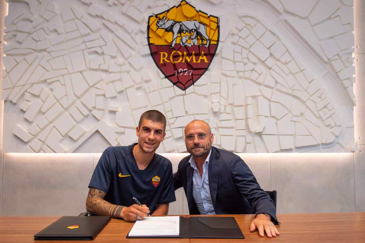 Gianluca Mancini con Gianluca Petrachi