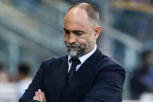 Igor Tudor sconsolato e pensieroso